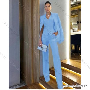 Souprava elegantní sako, vesta a kalhoty dámská (S/M ONE SIZE) ITALSKÁ MÓDA IMPGM237711