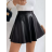 Sukně krátká koženková dámská (S/M ONE SIZE) ITALSKÁ MÓDA IMPBB23A88623