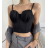 Top croptop na ramínka dámský (S/M ONE SIZE) ITALSKÁ MÓDA IMPBB23M2098