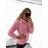 Svetr pletený s rolákem dlouhý rukáv dámský (S/M ONE SIZE) ITALSKá MODA IM323001