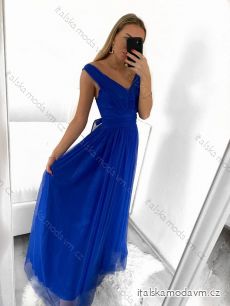 Šaty společenské dlouhé elegantní dámské (S/M ONE SIZE) ITALSKÁ MÓDA IM923MARINA