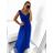 Šaty spoločenské dlhé elegantné dámske (S/M ONE SIZE) TALIANSKA MÓDA IM923MARINA
