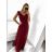 Šaty spoločenské dlhé elegantné dámske (S/M ONE SIZE) TALIANSKA MÓDA IM923MARINA