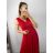 Šaty dlhé spoločenské elegantné letné bez rukávov dámske (S/M ONE SIZE) TALIANSKA MÓDA IMPSH233584 tyrkysová S/M
