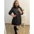Bunda s kapucňou  prodloužená dámske nadrozmer (M,L,XL,XXL) TALIANSKA MÓDA IM423JESSICA