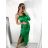 Šaty dlhý rukáv dámske (S/M ONE SIZE) TALIANSKA MÓDA IMPBB23A116211/DU S/M čierna
