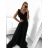 Šaty elegantné dlhé na ramienka dámske (S/M ONE SIZE) TALIANSKA MÓDA IMPSH2360023