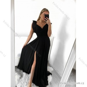 Šaty elegantní dlouhé na ramínka dámské (S/M ONE SIZE) ITALSKÁ MÓDA IMPSH2360023/DU