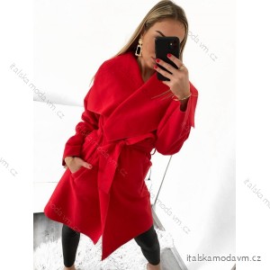 Kabát flaušový dlouhý dámský (M/L ONE SIZE) ITALSKÁ MÓDA IMD221105