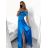 Šaty dlouhé elegantní carmen dámské (S/M ONE SIZE) ITALSKÁ MÓDA IMPBB23B22735