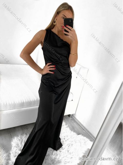 Šaty dlhé elegantné bez rukávov dámske (S/M ONE SIZE) TALIANSKA MÓDA IMPSH2299361