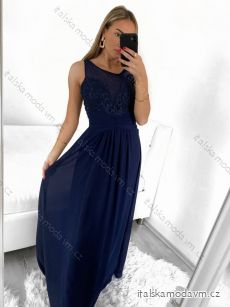 Šaty elegantní společenské na ramínka dámské (S/M ONE SIZE) ITALSKÁ MÓDA IMPSH2380668/DU
