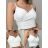 Top croptop na ramínka dámský (S/M ONE SIZE) ITALSKÁ MÓDA IMPBB23C26687