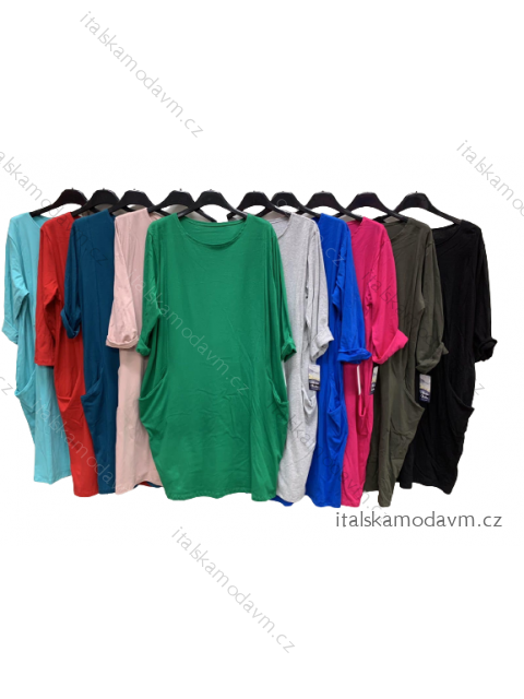 Šaty oversize dlouhý rukáv dámské (L/XL ONE SIZE) ITALSKá MóDA IMC23029