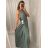 Šaty letní dlouhé na ramínka variabilní zavazování dámské (S/M/L/XL ONE SIZE) ITALSKÁ MÓDA IMM223000HG