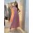 Šaty letní dlouhé na ramínka variabilní zavazování dámské (S/M/L/XL ONE SIZE) ITALSKÁ MÓDA IMM223000HG babypink L / XL