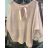 Sveter tenký dlhý rukáv dámsky (S/M ONE SIZE) TALIANSKA MÓDA IMM22NM1236/DU neon ružová