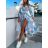 Šaty letné elegantný dlhý rukáv dámske (S/M ONE SIZE) TALIANSKA MÓDA IMD23114