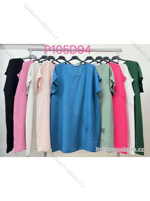 Tunika krátký rukáv dámská (L/XL ONE SIZE) ITALSKá MóDA IM423104