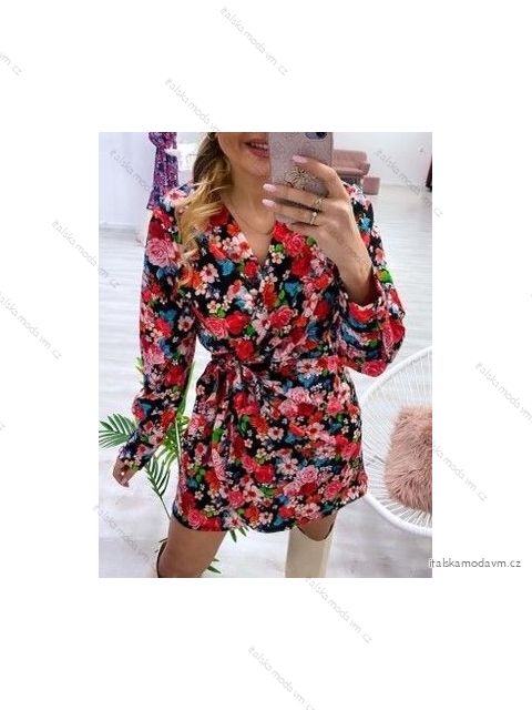 Šaty dlhý rukáv dámske (S/M ONE SIZE) TALIANSKA MÓDA IMWY23056