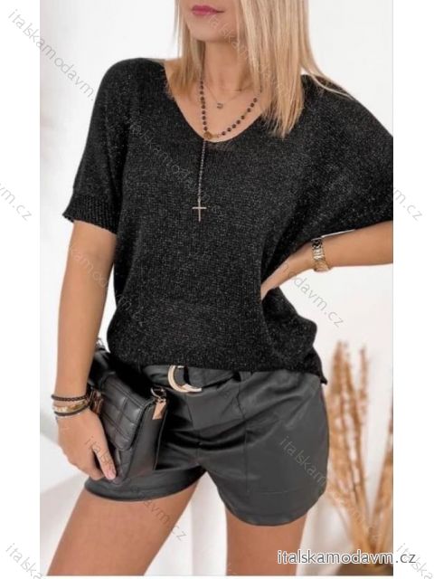 Sveter slabý oversize 3/4 dlhý rukáv dámsky (S/M ONE SIZE) TALIANSKA MÓDA IMWY23071