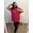 Tričko krátky rukáv dámska nadrozmer (2XL/3XL ONE SIZE) TALIANSKA MóDA IM423037
