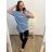 Tričko krátky rukáv dámska nadrozmer (2XL/3XL ONE SIZE) TALIANSKA MóDA IM423037