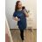 Tričko krátký rukáv dámská nadrozměr (2XL/3XL ONE SIZE) ITALSKá MóDA IM423043