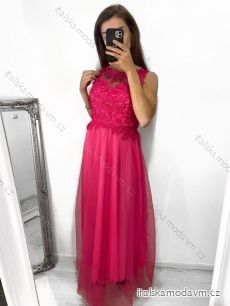 Šaty společenské dlouhé bez rukávu dámské (S/M ONE SIZE) ITALSKá MóDA IMM238524/DU
