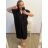 Šaty oversize krátky rukáv dámske nadrozmer (3XL/4XL ONE SIZE) TALIANSKA MóDA IMC23132/DU 3XL/4XL petrolejová