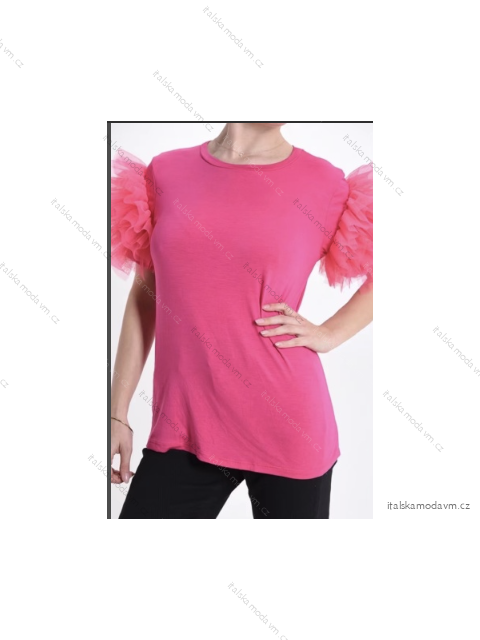 Tričko krátky rukáv dámske (S/M ONE SIZE) TALIANSKA MÓDA IMPLM232039500