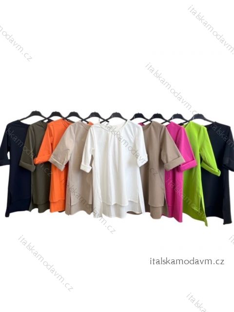 Tričko 3/4 dlouhý rukáv dámské (S/M ONE SIZE) ITALSKÁ MÓDA IMPLM23320200085