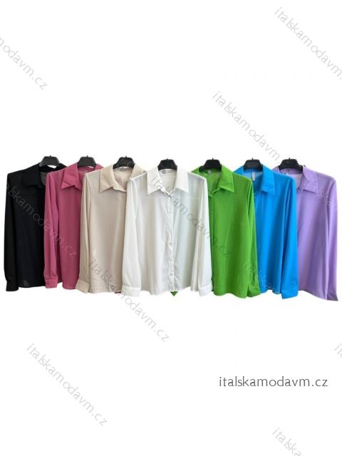 Košile dlouhý rukáv dámská (S/M ONE SIZE) ITALSKÁ MÓDA IMPLM23229970