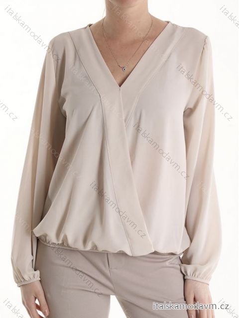 Tunika/halenka dlouhý rukáv dámská (S/M ONE SIZE) ITALSKÁ MÓDA IMPLM2324187
