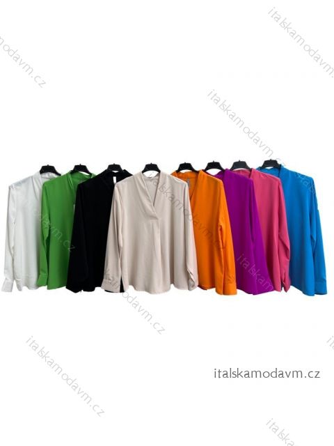 Tunika/halenka dlouhý rukáv dámská (S/M ONE SIZE) ITALSKÁ MÓDA IMPLM2380101