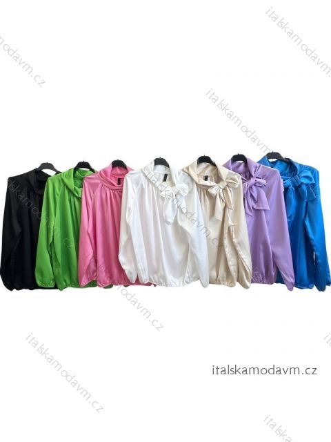 Tunika/halenka dlouhý rukáv dámská (S/M ONE SIZE) ITALSKÁ MÓDA IMPLM2367230