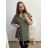 Košile dlouhý rukáv dámská nadrozměr (XL/2XL/3XL ONE SIZE) ITALSKá MóDA IM423105/DU XL/2XL zelená