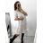 Šaty elegantní košilové bavlněné dlouhý rukáv dámské (S/M ONE SIZE) ITALSKÁ MÓDA IMWG215562