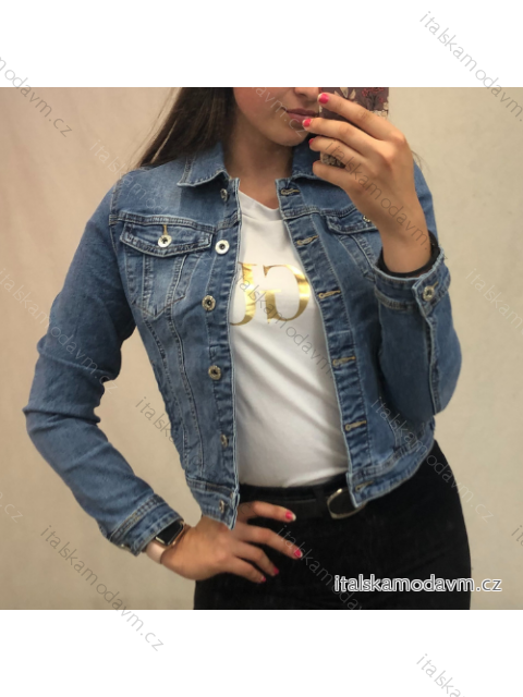 Bunda riflová krátká dámská (S-XXL) B.S. JEANS IM921S5912 modrá XL