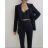 Souprava elegantní kalhoty, sako a top dámská (S-XL) ITALSKÁ MÓDA IMPGM233790-06 béžová M