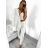Souprava elegantní kalhoty, sako a top dámská (S-XL) ITALSKÁ MÓDA IMPGM233790-06 béžová M