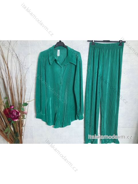 Súprava nohavice dlhé a košele dlhý rukáv dámska (S-XL) TALIANSKA MÓDA IMPGM2322496-07