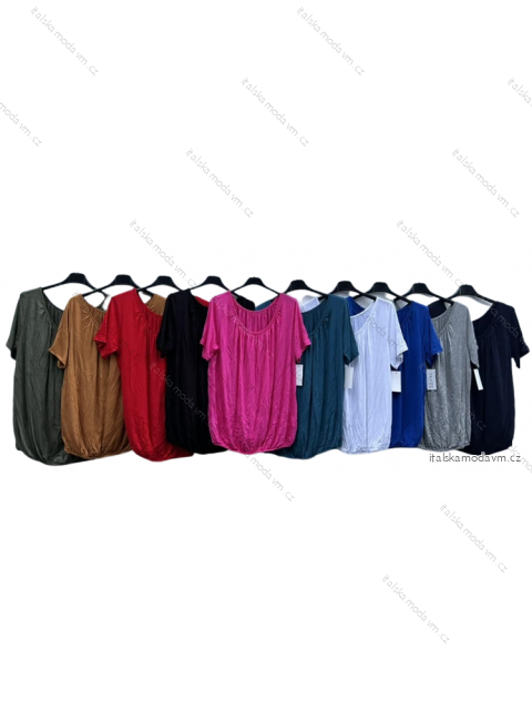 Tunika krátky rukáv dámska (L/XL ONE SIZE) TALIANSKA MóDA IMD23174