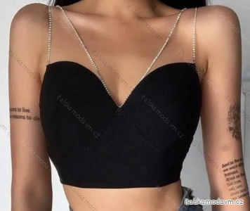 Top/croptop na ramínka dámský (S/M ONE SIZE) ITALSKÁ MÓDA IMPLP2339880090