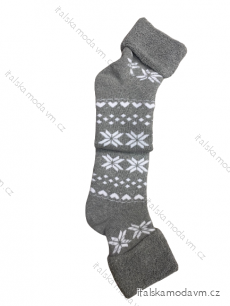 Ponožky vánoční teplé termo dámské (36-40) POLSKÁ MODA DPP22269