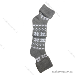 Ponožky vánoční teplé termo dámské (36-40) POLSKÁ MODA DPP22269