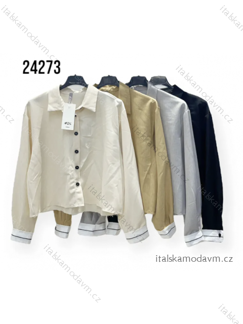 Košile dlouhý rukáv dámská (S/M ONE SIZE) ITALSKÁ MÓDA IMPHD2324273
