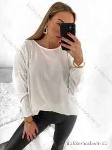 Tunika/halenka dlouhý rukáv dámská (S/M/L/XL/2XL ONE SIZE) ITALSKÁ MÓDA IMPGM235734