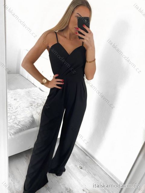 Overal dlouhý na ramínka dámský (S/M ONE SIZE) ITALSKÁ MÓDA IMPGM235673/DU