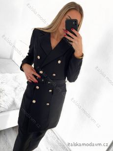 Kabát/šaty kabátkové dlouhý rukáv dámské (S-XL) ITALSKÁ MÓDA IMPGM237704